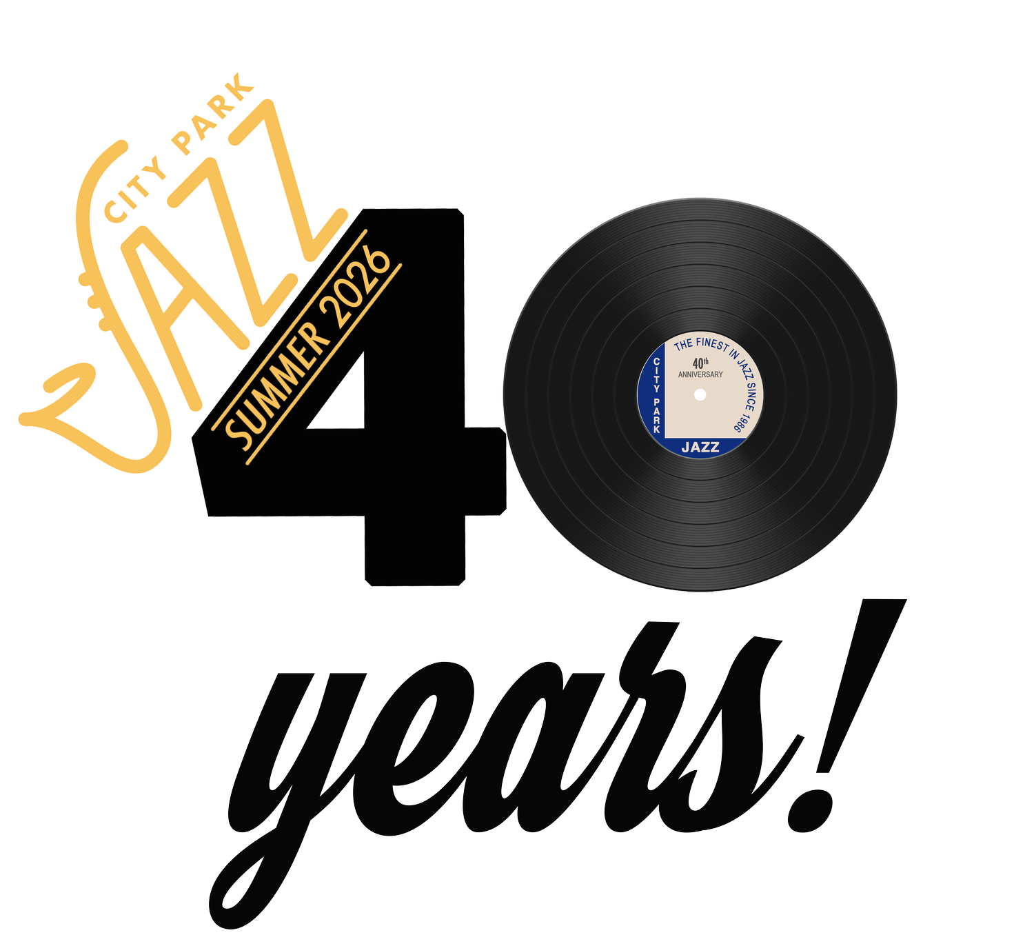 City Park Jazz 2026 — 40th Anniversary Season logo