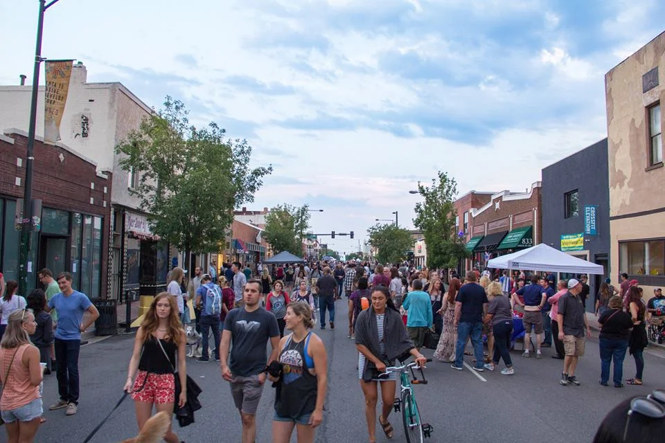 First Friday Art Walks on Denver's Art District on Santa Fe